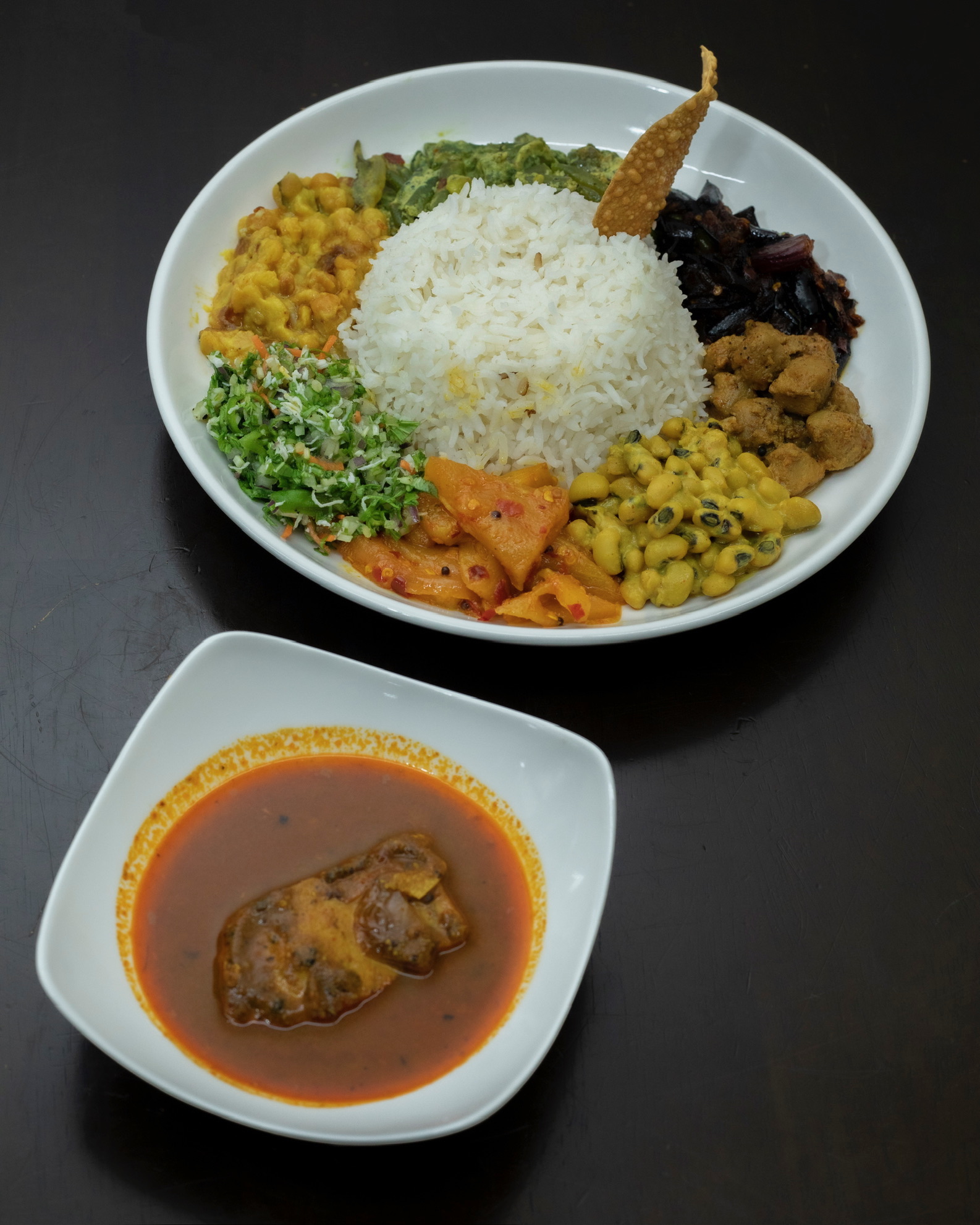 Sri Lankan rice and curry